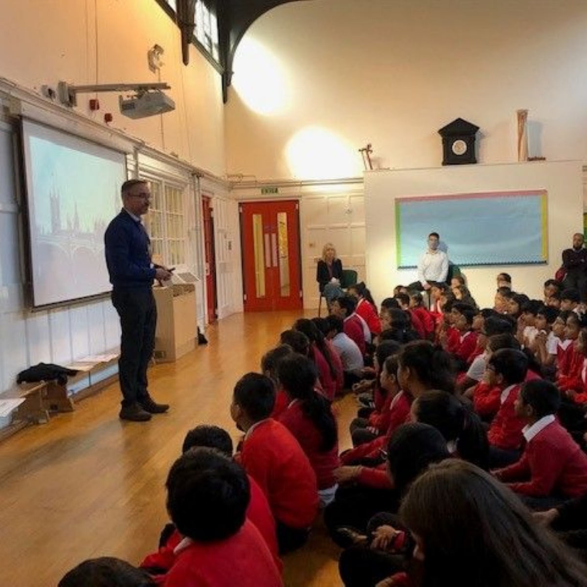 Parliament assembly Rushey Mead Primary School